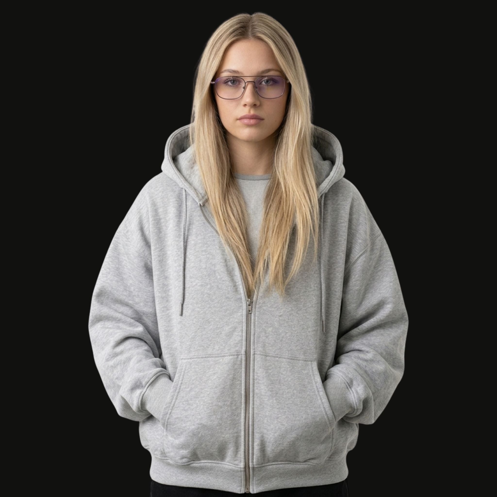 Heavyweight Zip Hoodie — Oversize | Custom Print