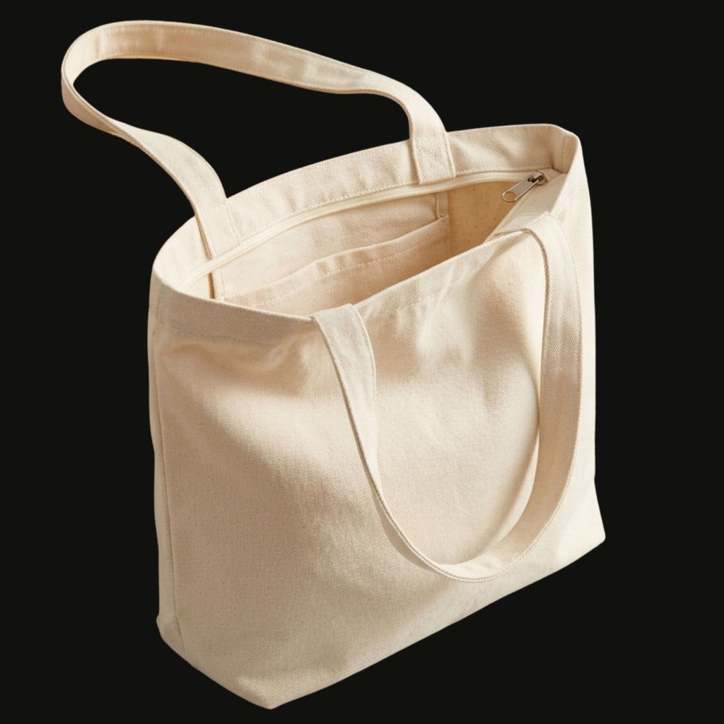Tote Bag Jute — Mit Reißverschluss & Innentasche | Custom Print
